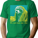 Do Not Ruin My Vibe Raccoon T-Shirt - Green