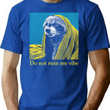 Do Not Ruin My Vibe Raccoon T-Shirt - Blue