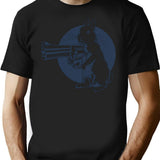 Do You Feel Lucky Hare Trigger Dirty Hairy Bunny T-Shirt - Black