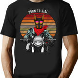 Doberman Bike Rider Born To Ride T-Shirt - Black