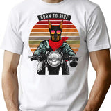 Doberman Bike Rider Born To Ride T-Shirt - White