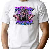 Doberman Pinscher Streetwear Bootleg Rap 90S Bootleg Graphic T-Shirt - White