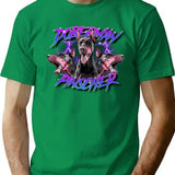Doberman Pinscher Streetwear Bootleg Rap 90S Bootleg Graphic T-Shirt - Green
