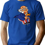 Doctor Snuggles T-Shirt - Retro Graphic Tee for Men & Women - Blue
