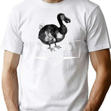 Dodo Whisperer Vintage Extinct Bird Illustration T-Shirt - White