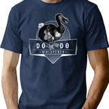 Dodo Whisperer Vintage Extinct Bird Illustration T-Shirt - Navy