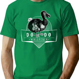 Dodo Whisperer Vintage Extinct Bird Illustration T-Shirt - Green