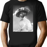 Dog Headed Princess T-Shirt - Retro Graphic Tee for Men & Women - Black