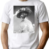 Dog Headed Princess T-Shirt - Retro Graphic Tee for Men & Women - White