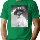 Dog Headed Princess T-Shirt - Retro Graphic Tee for Men & Women - Green