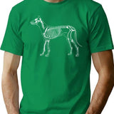 Dog Skeleton T-Shirt - Retro Graphic Tee for Men & Women - Green