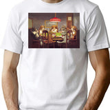 Dogs Playing Poker T-Shirt - Retro Graphic Tee for Men & Women - White