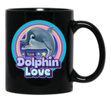 Dolphin Lover Gift Black Coffee Mug, Gift Coffee Mug - Black