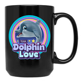 Dolphin Lover Gift Black Coffee Mug, Gift Coffee Mug - Black