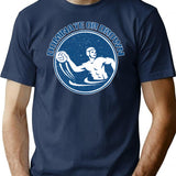 Dominate Or Drown Funny Water Polo Shirt T-Shirt - Navy