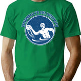 Dominate Or Drown Funny Water Polo Shirt T-Shirt - Green