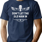 Don't Let The Old Man In Retro Vintage T-Shirt - Navy