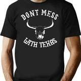 Don't Mess With Texas T-Shirt - Retro Graphic Tee for Men & Women - Black
