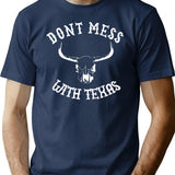 Don't Mess With Texas T-Shirt - Retro Graphic Tee for Men & Women - Navy