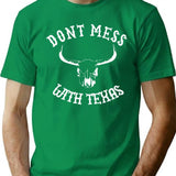 Don't Mess With Texas T-Shirt - Retro Graphic Tee for Men & Women - Green