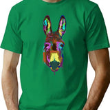 Donkey Splash T-Shirt - Retro Graphic Tee for Men & Women - Green