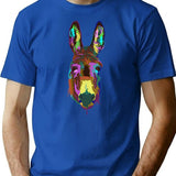 Donkey Splash T-Shirt - Retro Graphic Tee for Men & Women - Blue
