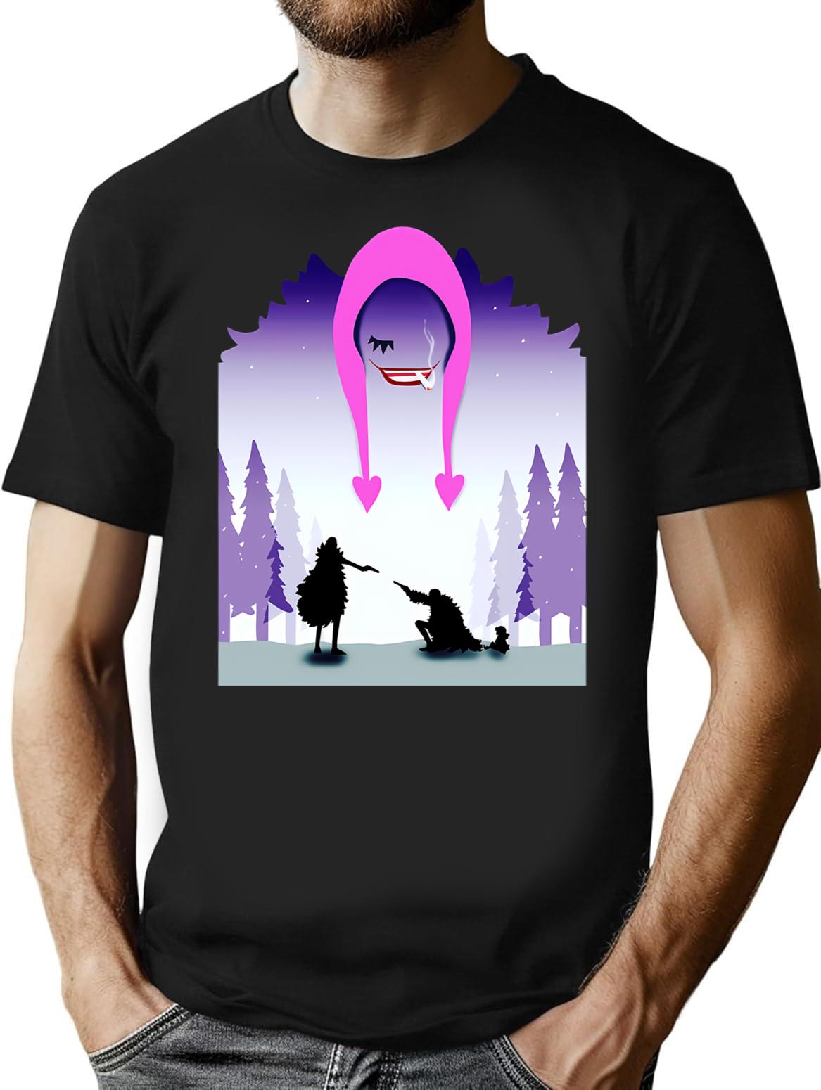 Donquixote Shirtdonquixote Rosinante Corazon T-Shirt - Retro Graphic Tee for Men & Women - Black
