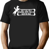 Dont Call Me A Cowgirl Until You've Seen Me Ride T-Shirt - Black