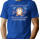 Dont Treat Me Like Potato N Bootleg Graphic T-Shirt - Blue