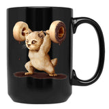 Donutlifting Black Coffee Mug, Gift Coffee Mug - Black