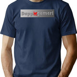 Dopplegamer Bootleg Graphic T-Shirt - Navy