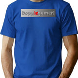 Dopplegamer Bootleg Graphic T-Shirt - Blue