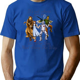 Dorothy Quotes It's Not Where You Go It's Who You Meet Along The Way Vintage Fantasy T-Shirt - Blue