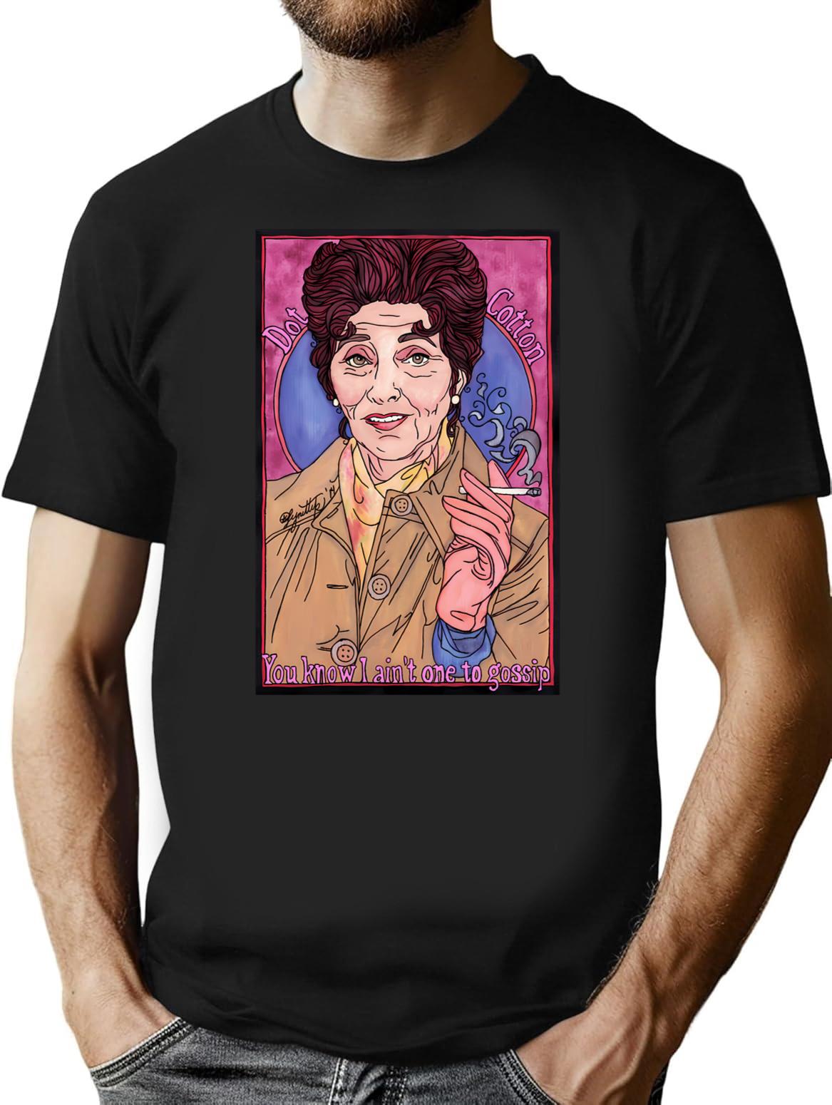 Dot T-Shirt - Retro Graphic Tee for Men & Women - Black