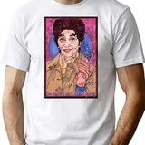 Dot T-Shirt - Retro Graphic Tee for Men & Women - White