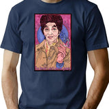 Dot T-Shirt - Retro Graphic Tee for Men & Women - Navy