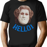 Doubtfire Hello T-Shirt - Retro Graphic Tee for Men & Women - Black