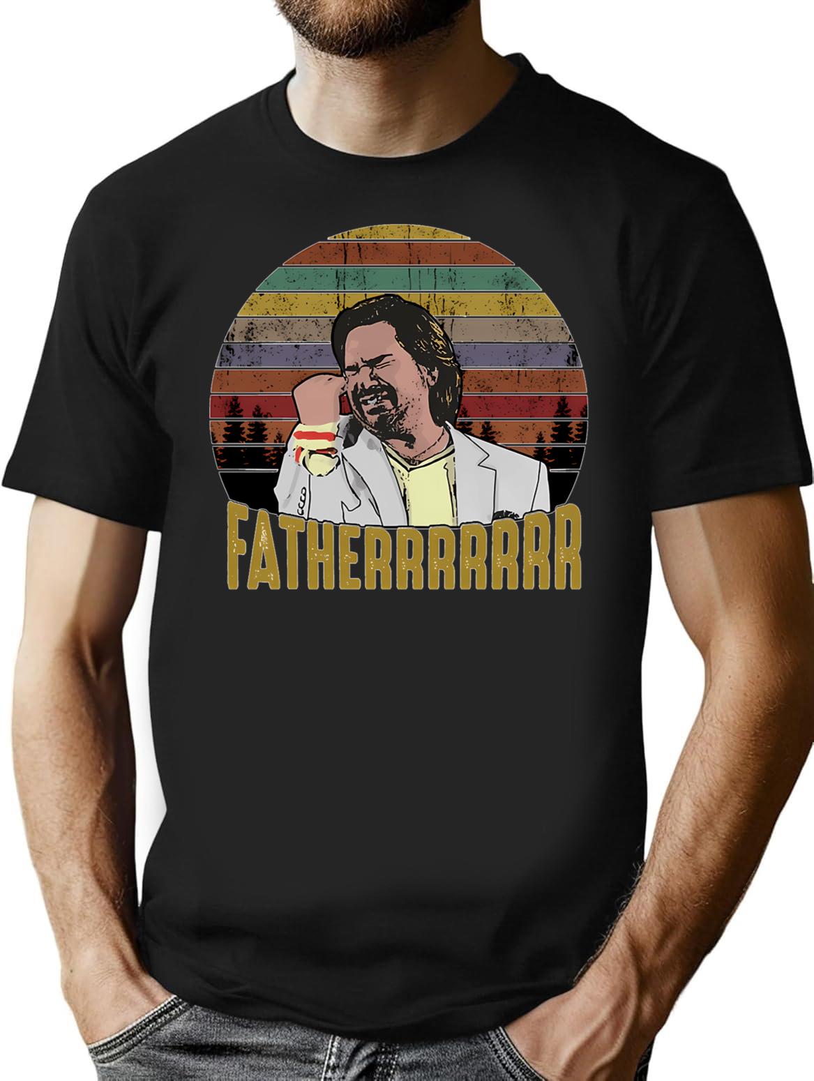 Douglas Reynholm Father The It Crowd Funny Vintage T T-Shirt - Black