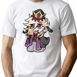 Douma Classic (2) T-Shirt - Retro Graphic Tee for Men & Women - White