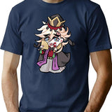 Douma Classic (2) T-Shirt - Retro Graphic Tee for Men & Women - Navy