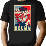 Douma - Poster T-Shirt - Retro Graphic Tee for Men & Women - Black