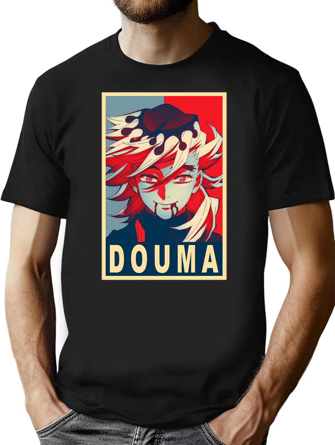 Douma - Poster T-Shirt - Retro Graphic Tee for Men & Women - Black