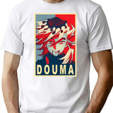 Douma - Poster T-Shirt - Retro Graphic Tee for Men & Women - White