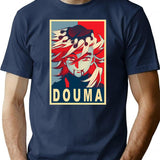 Douma - Poster T-Shirt - Retro Graphic Tee for Men & Women - Navy
