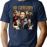 Dr Gregory House Retro Fan Art Funny Vintage 90s T-Shirt - Navy