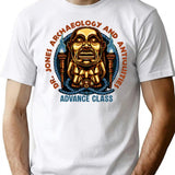 Dr. Jones Archaeology Adventure Class T-Shirt - Retro Graphic Tee for Men & Women - White
