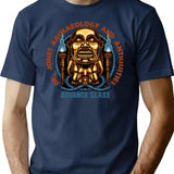 Dr. Jones Archaeology Adventure Class T-Shirt - Retro Graphic Tee for Men & Women - Navy