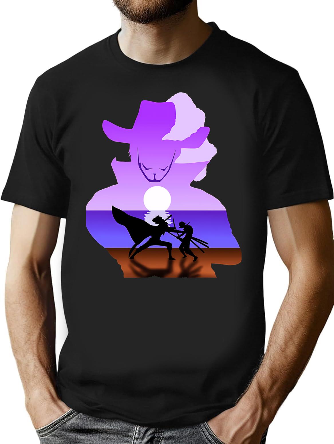 Dracule Mihawk Shirtdracule Mihawk T-Shirt - Retro Graphic Tee for Men & Women - Black