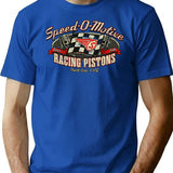 Drag Racing Speed-o-motive Racing Pistons 1946 T-Shirt - Blue