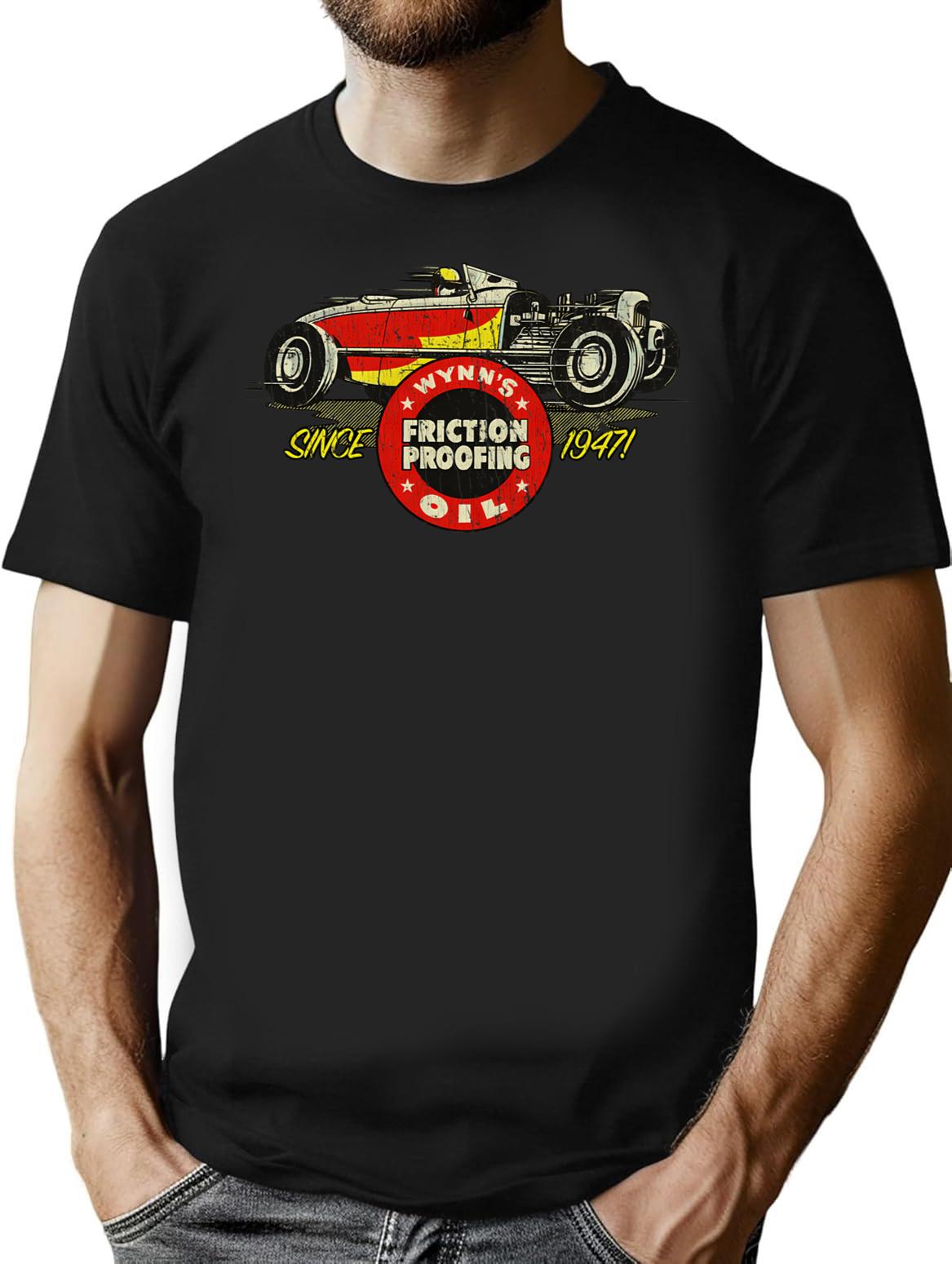 Drag Racing Wynns Hot Rod Lube 1947 T-Shirt - Black
